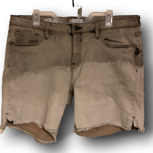 Vigoss Upcycled bleach dyed denim shorts women’s size 18